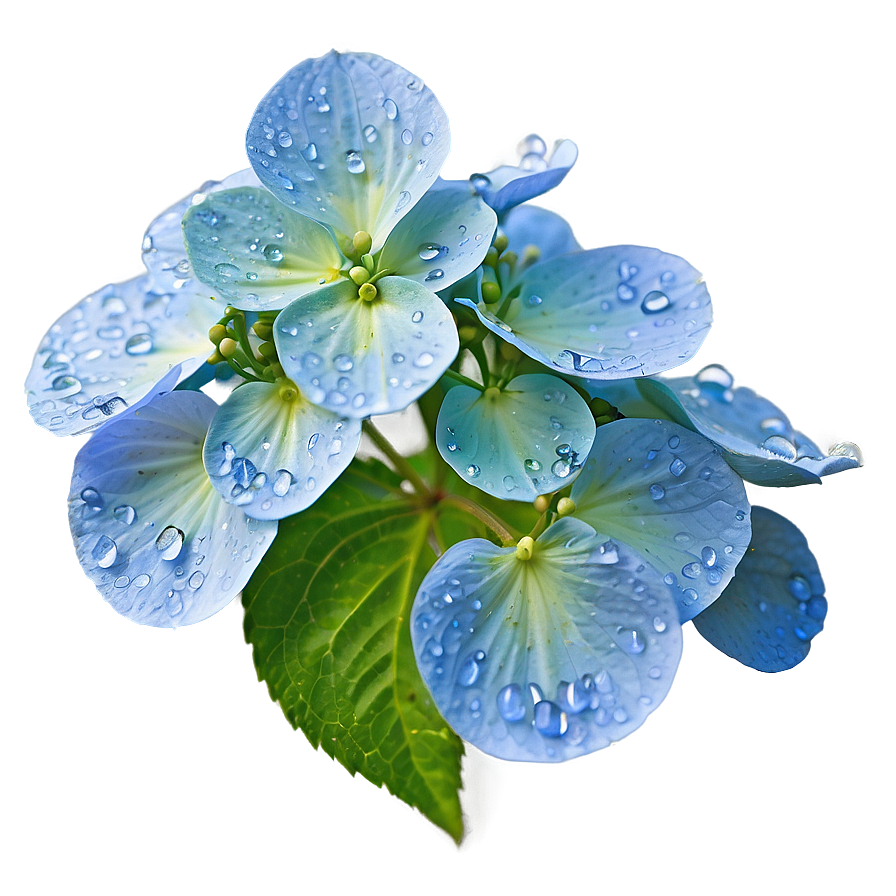 Dew On Hydrangea Png Bhc73 PNG Image