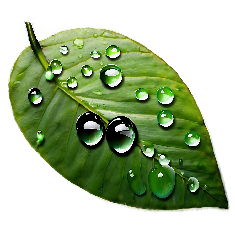 Dewdrop On Leaf Water Png Jwk PNG Image