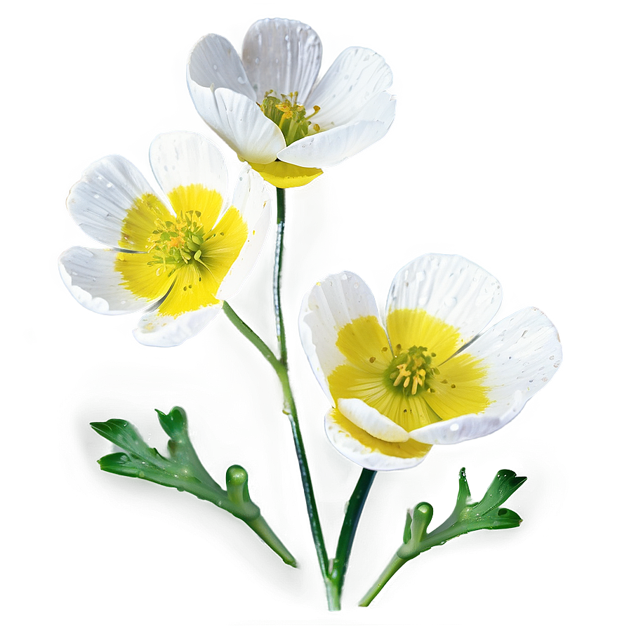 Dewy Buttercup Morning Png 06252024 PNG Image