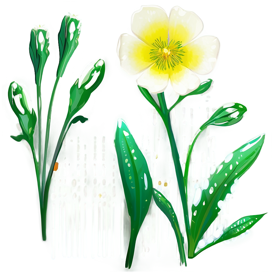 Dewy Buttercup Morning Png Oup PNG Image