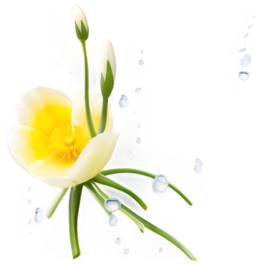 Dewy Buttercup Morning Png Ryy39 PNG Image