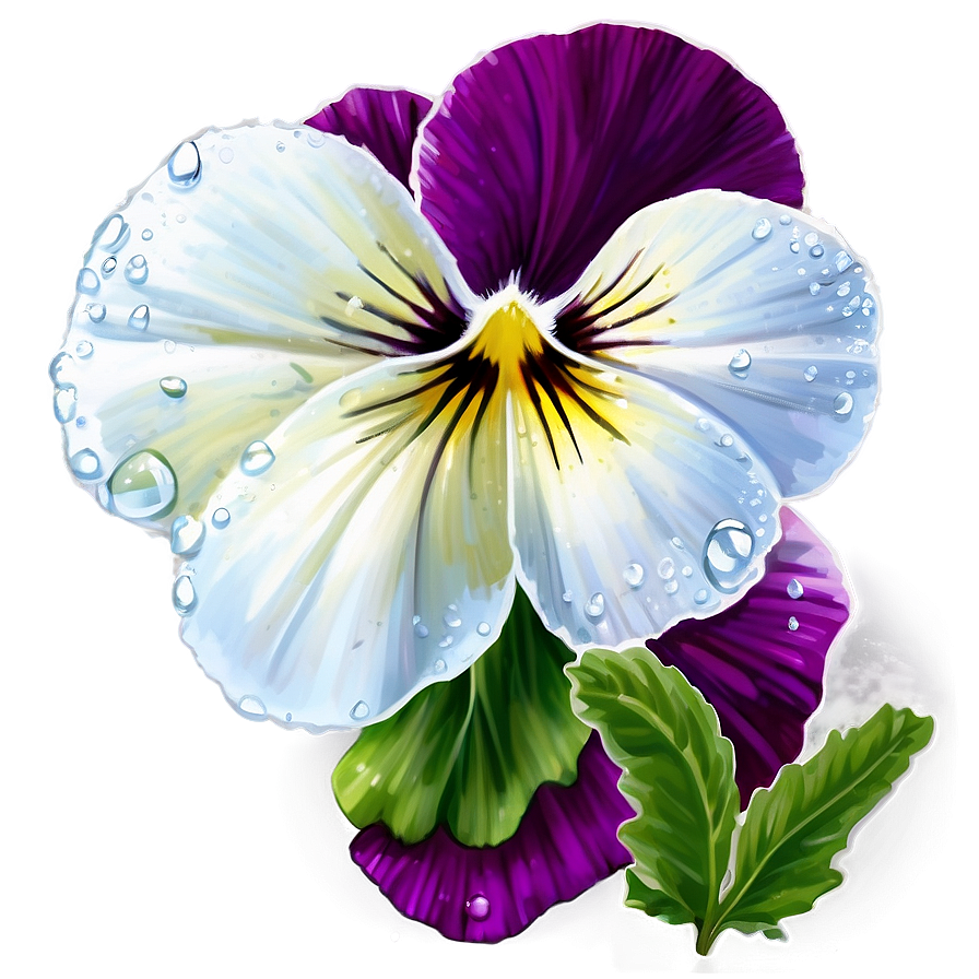 Dewy Pansy Png Iyu PNG Image