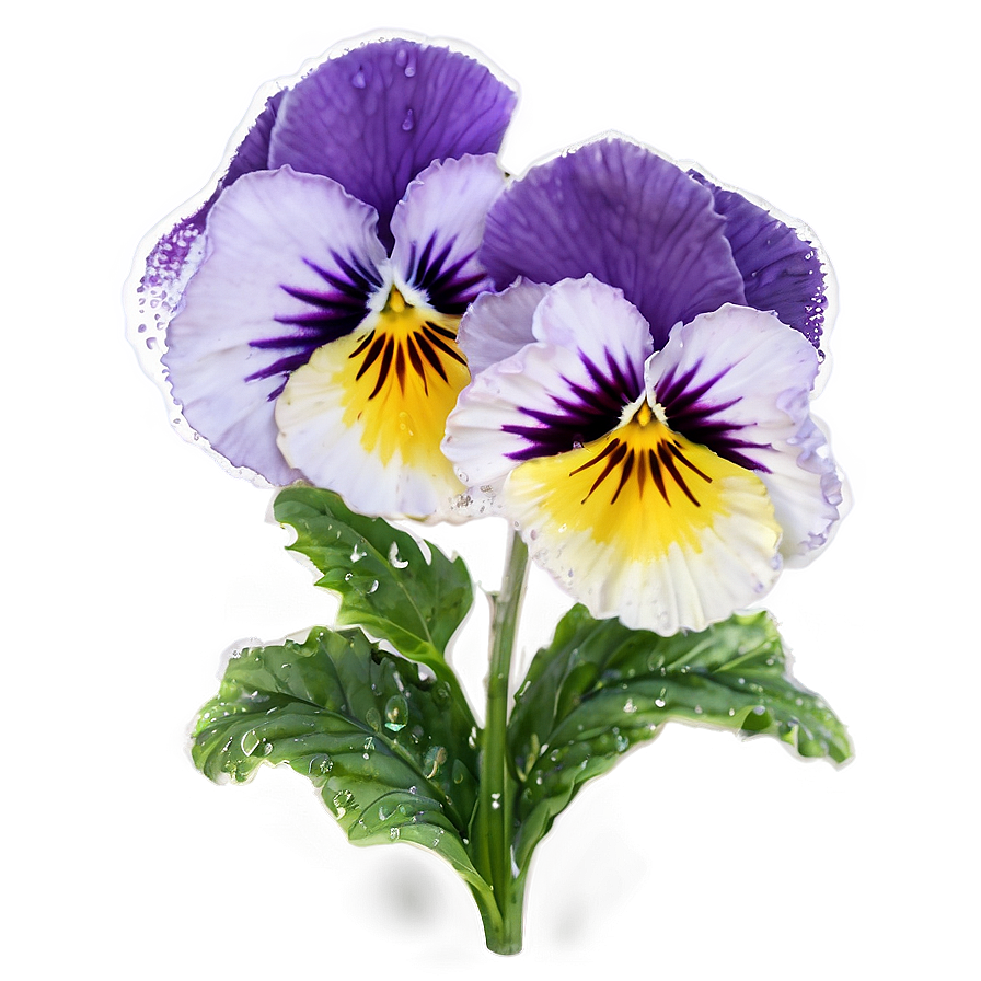 Dewy Pansy Png Tkm PNG Image