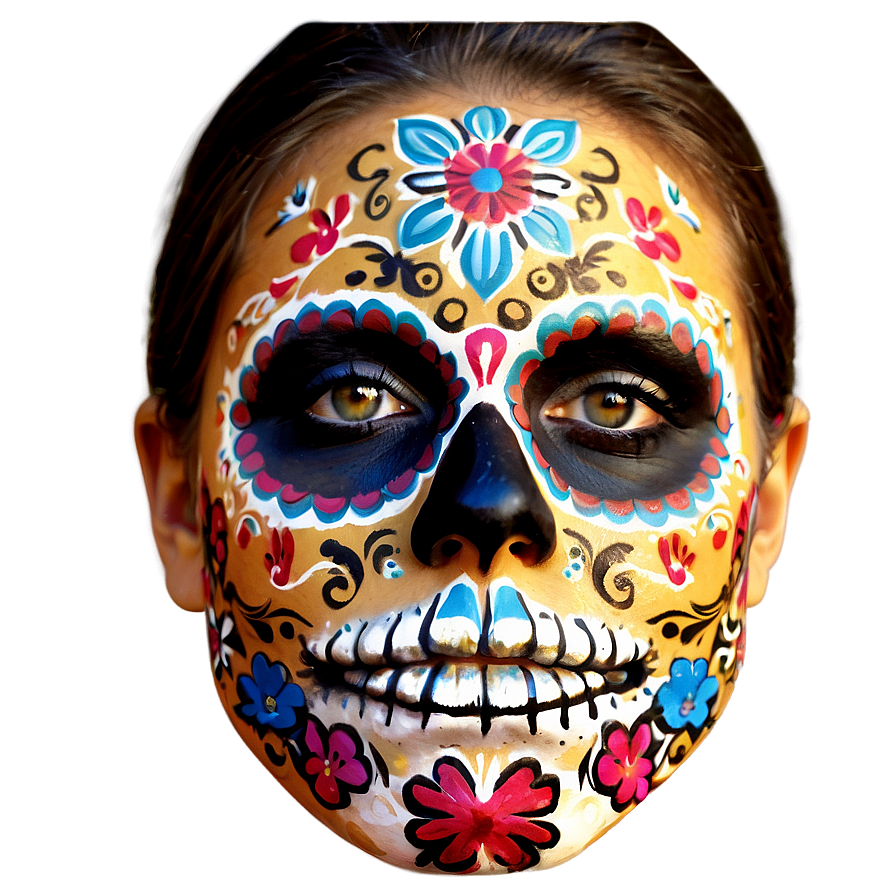 Dia De Los Muertos Face Paint Png Txm43 PNG Image