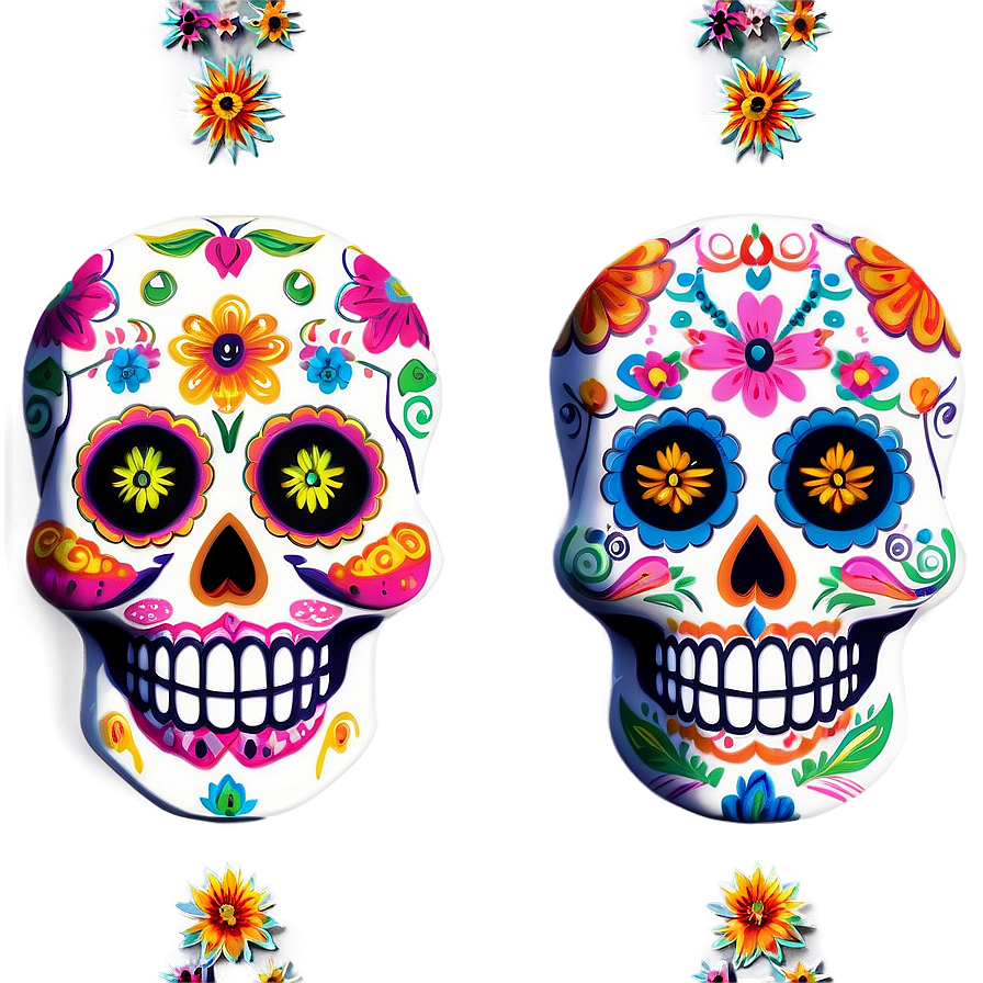 Dia De Los Muertos Inspired Artwork Png 97 PNG Image