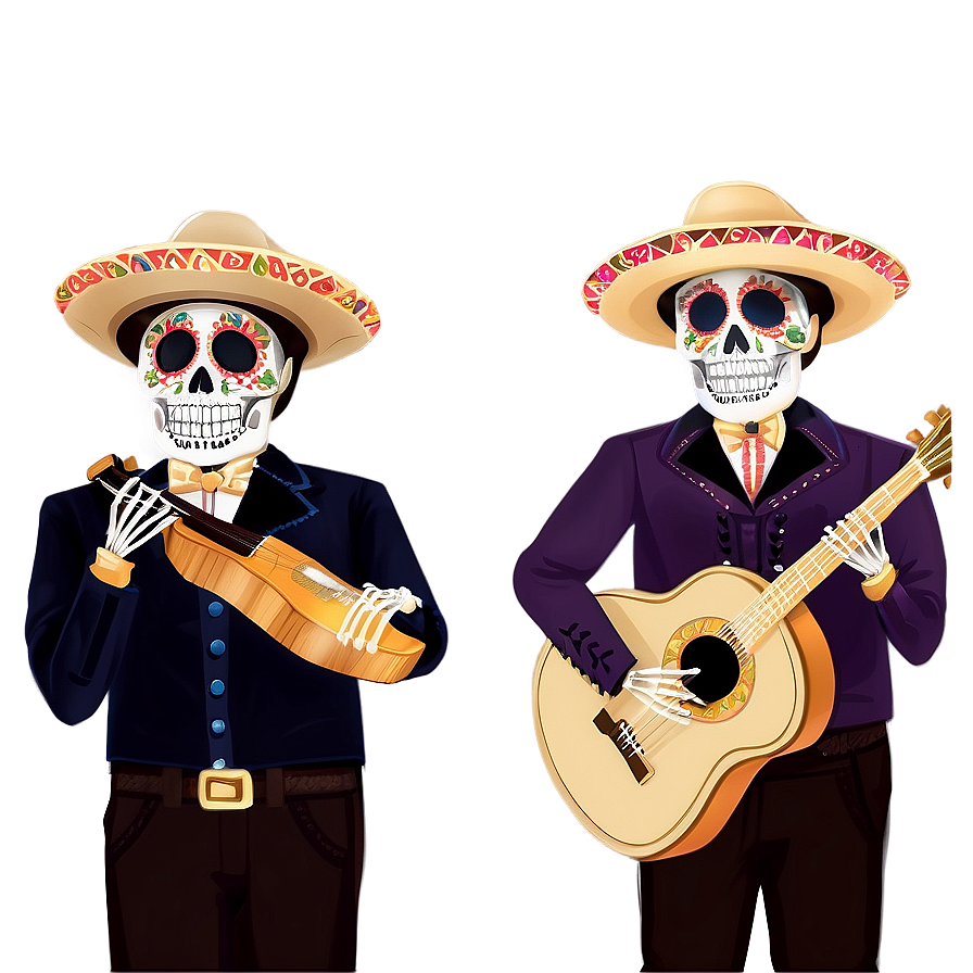 Dia De Los Muertos Mariachi Bands Png 06112024 PNG Image