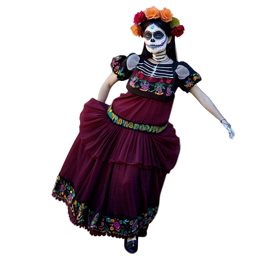 Dia De Los Muertos Music And Dance Png Bck PNG Image