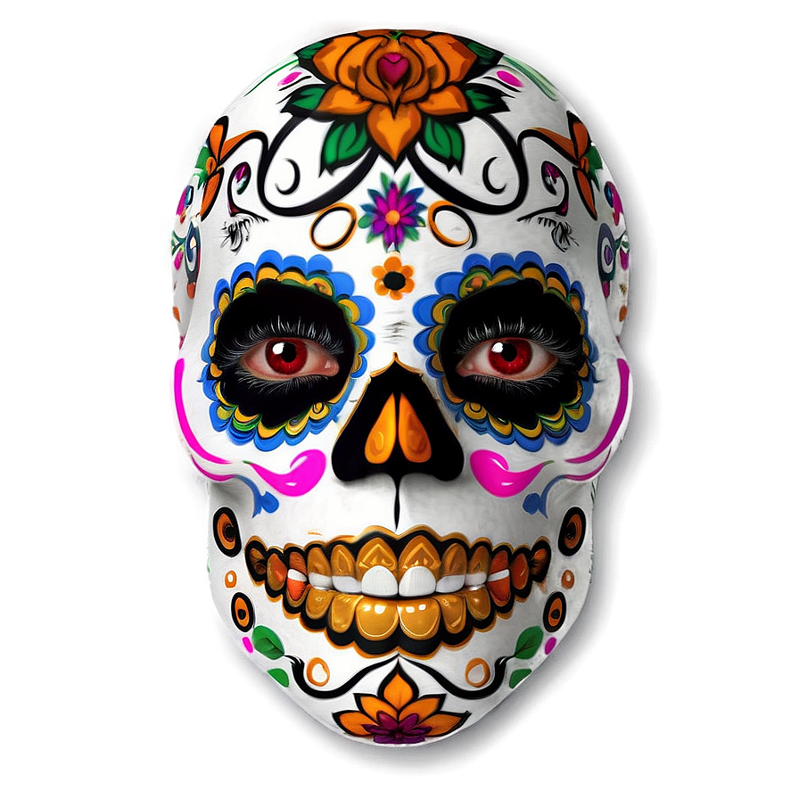 Dia De Los Muertos Themed Makeup Png Inu PNG Image