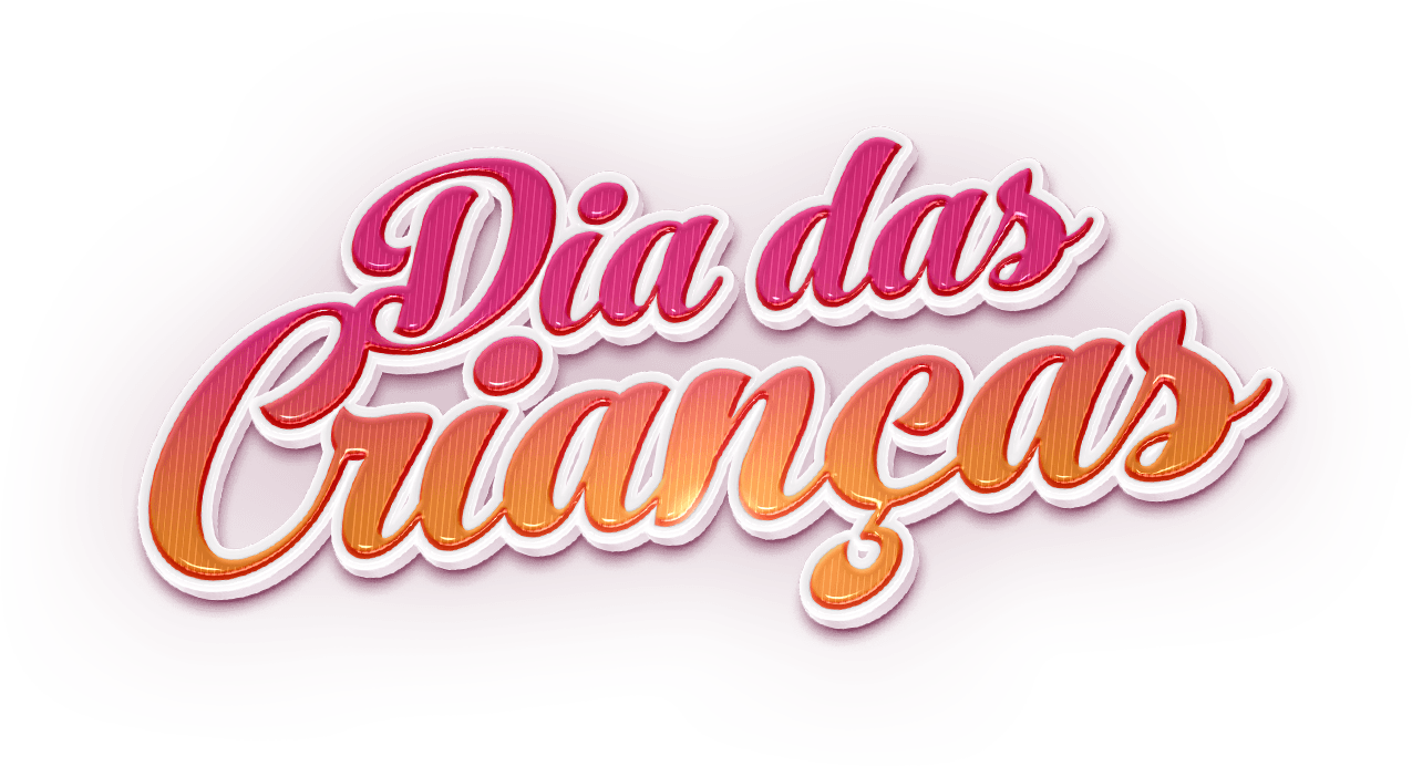 Diadas Criancas3 D Text Design PNG Image