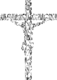 Diamond Cross Optical Illusion PNG Image