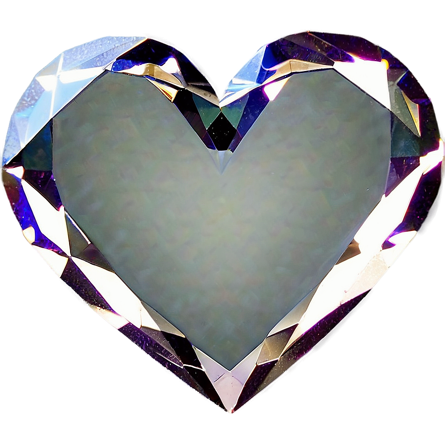 Diamond Heart Outline Png Wdb PNG Image