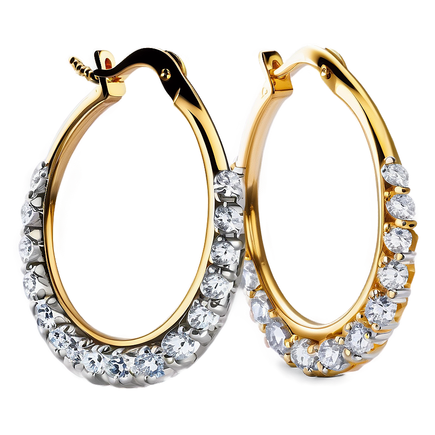 Diamond Hoop Earring Png 65 PNG Image