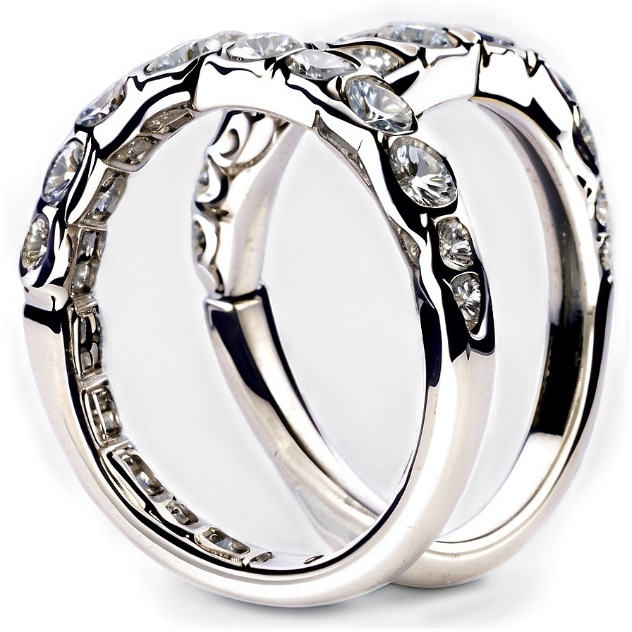 Diamond In Silver Band Png Wgj PNG Image