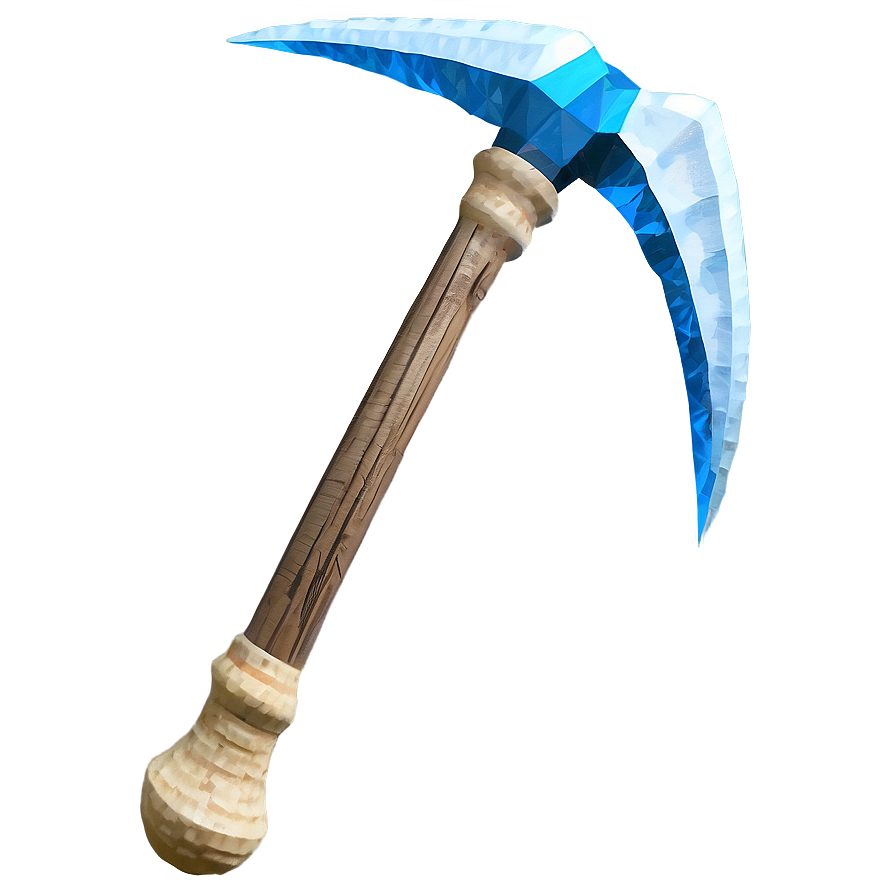 Diamond Pickaxe In Action Png 06122024 PNG Image