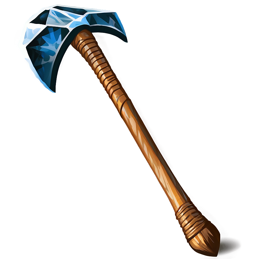 Diamond Pickaxe Vector Art Png 06122024 PNG Image