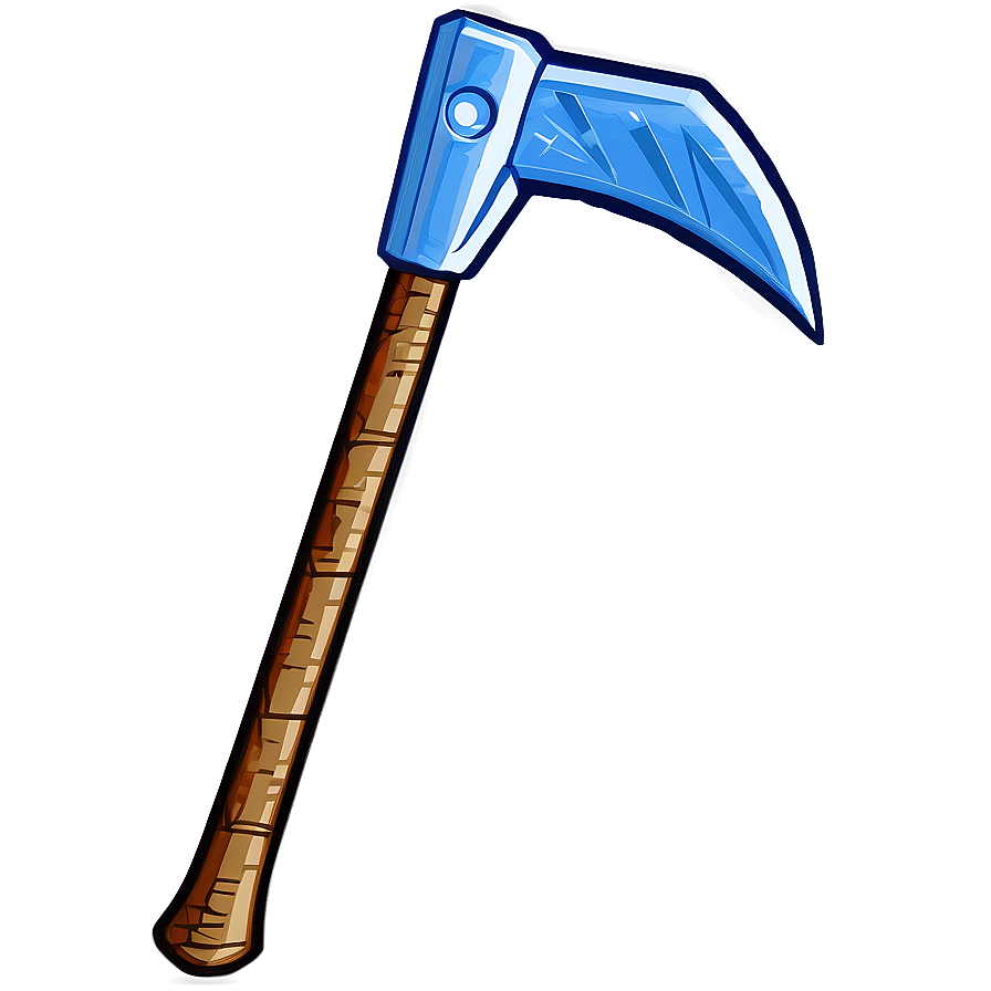 Diamond Pickaxe With Shining Edge Png Vln PNG Image