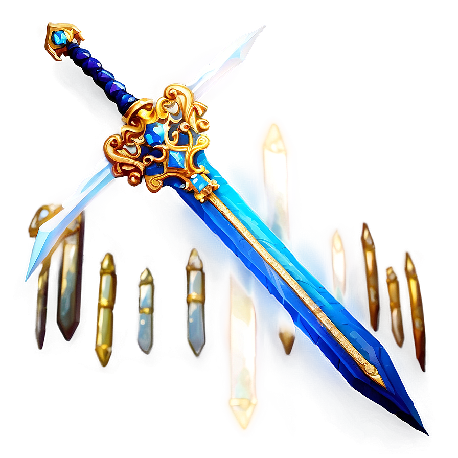 Diamond Sword On Pedestal Png Fkm PNG Image