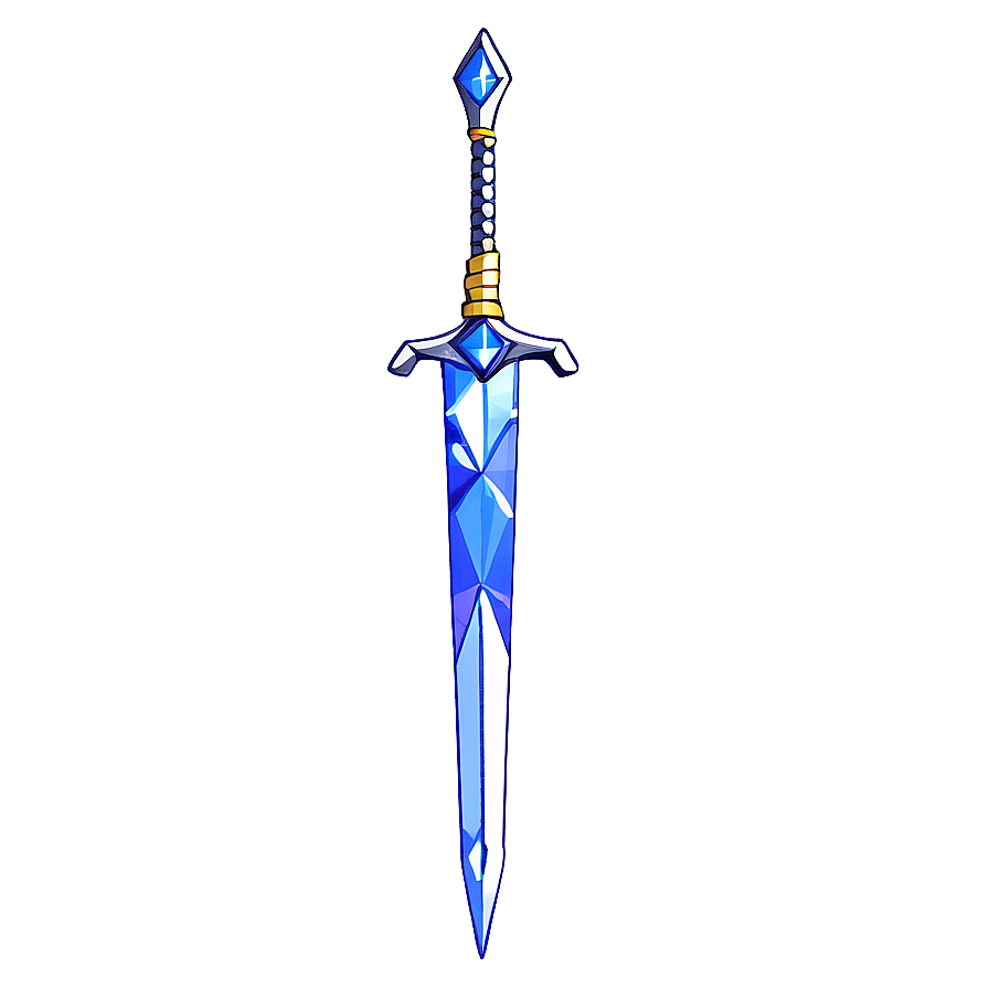 Diamond Sword With Crystal Handle Png Mlt50 PNG Image