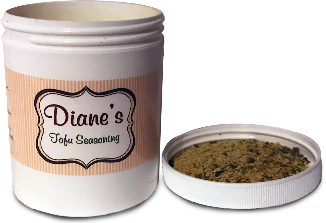 Dianes Tofu Seasoning Container PNG Image