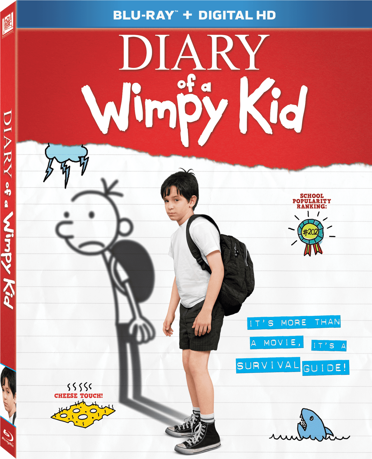 Diaryofa Wimpy Kid Blu Ray Cover PNG Image