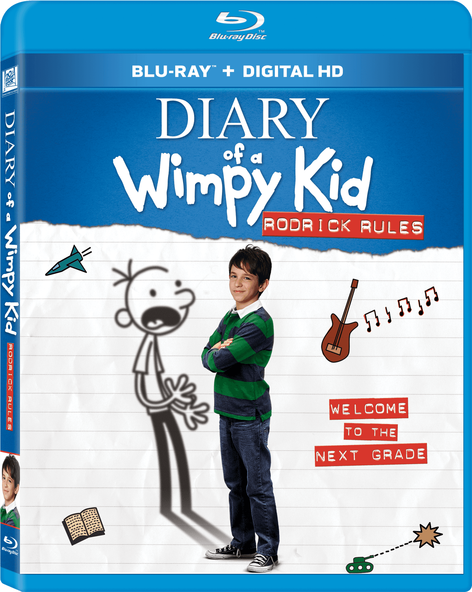 Diaryofa Wimpy Kid Rodrick Rules Blu Ray Cover PNG Image