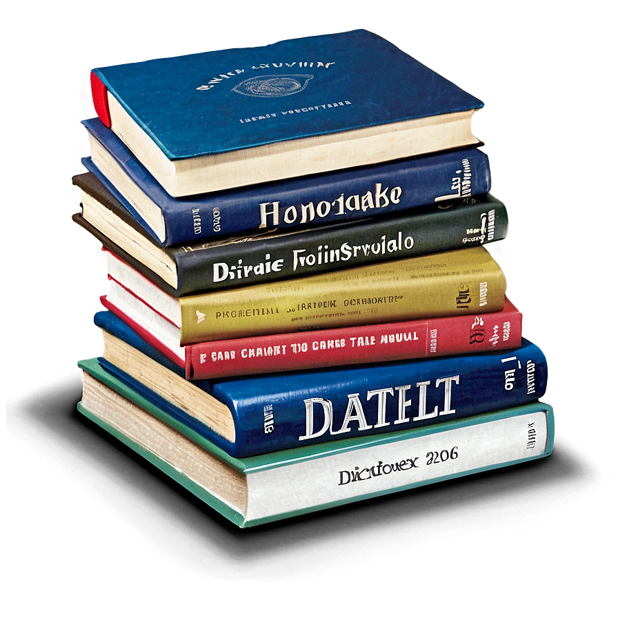 Dictionaries Stack Png Yji PNG Image