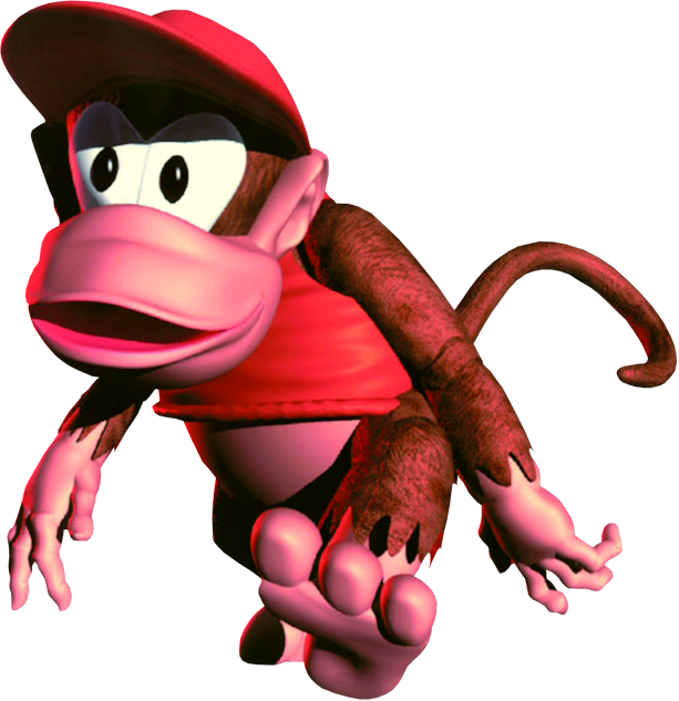 Diddy Kong Action Pose PNG Image