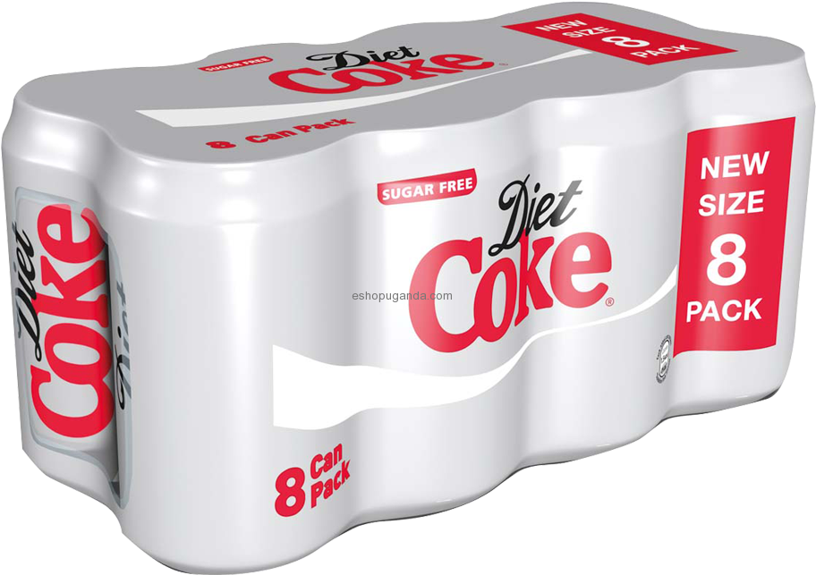 Diet Coke8 Pack Sugar Free PNG Image