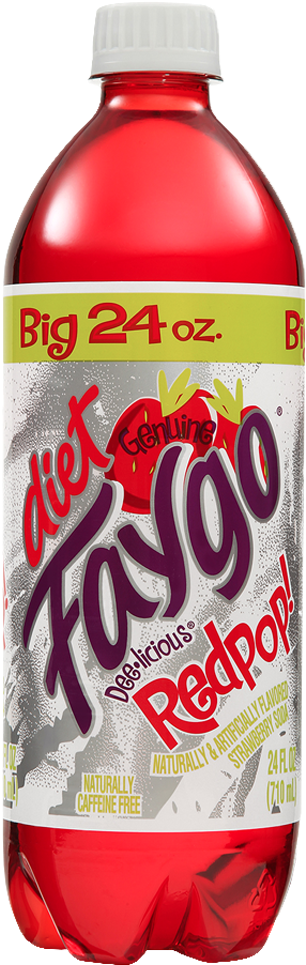 Diet Faygo Redpop Soda Bottle24oz PNG Image