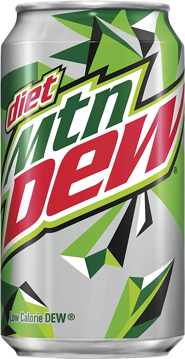 Diet Mountain Dew Can PNG Image