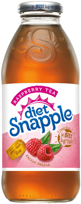 Diet Snapple Raspberry Tea Bottle PNG Image