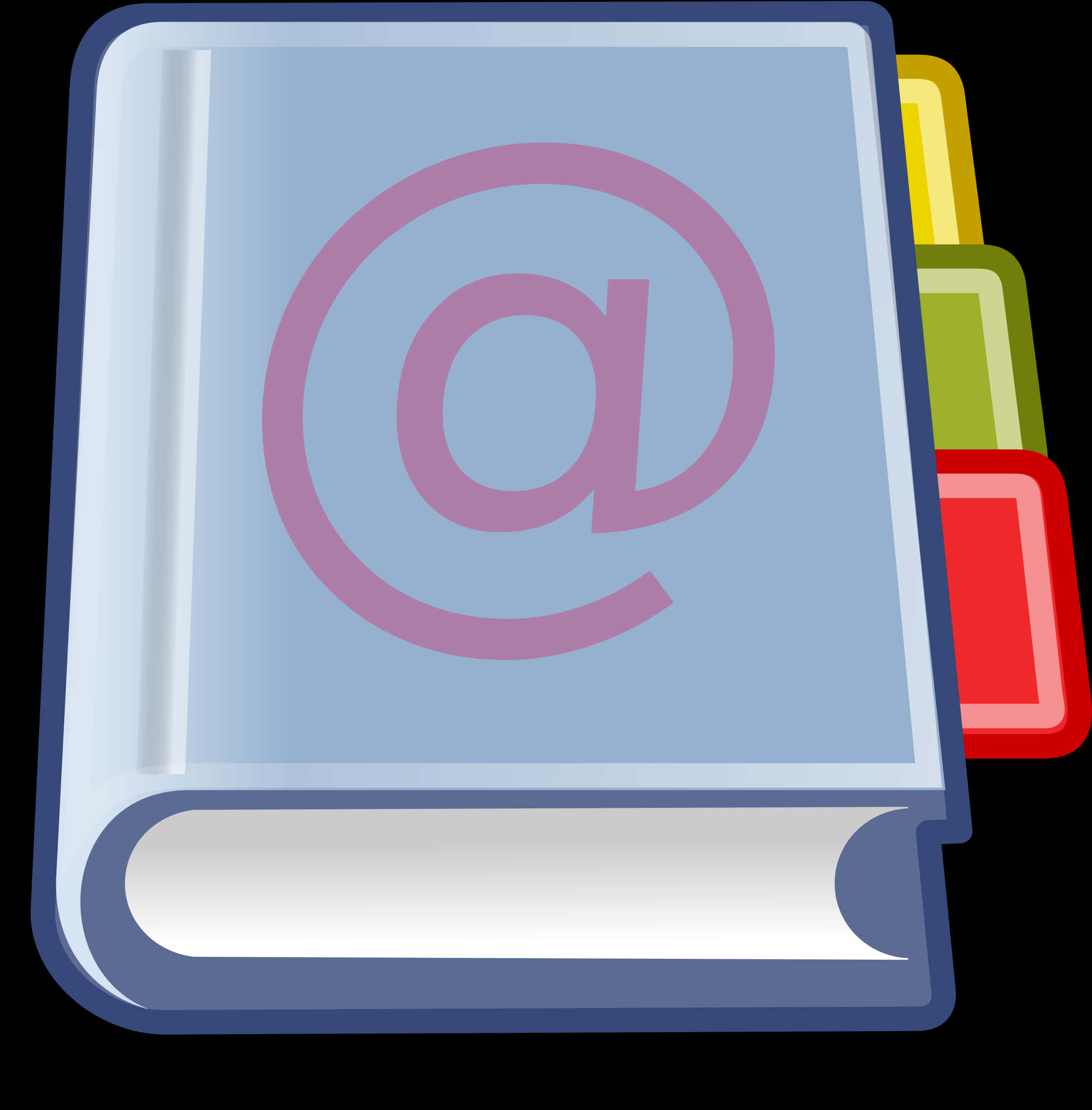 Digital Address Book Icon PNG Image