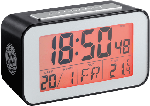 Digital Alarm Clock Display PNG Image