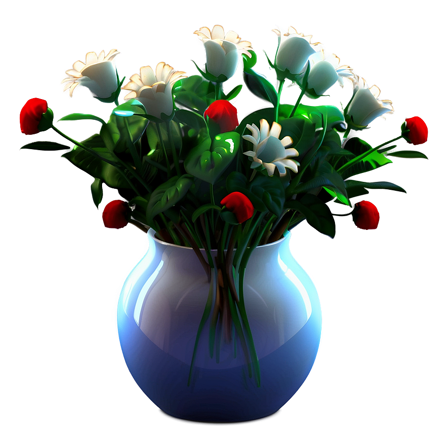 Digital Art Flower Vase Png Bht PNG Image