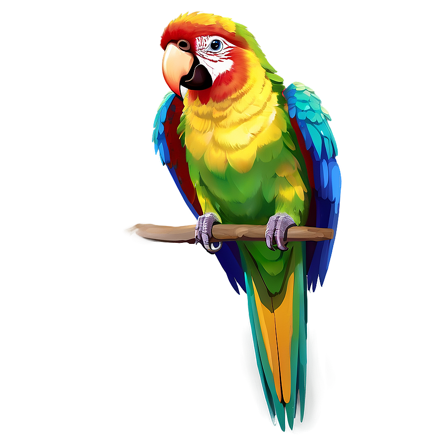 Digital Art Parrot Png Vsv48 PNG Image