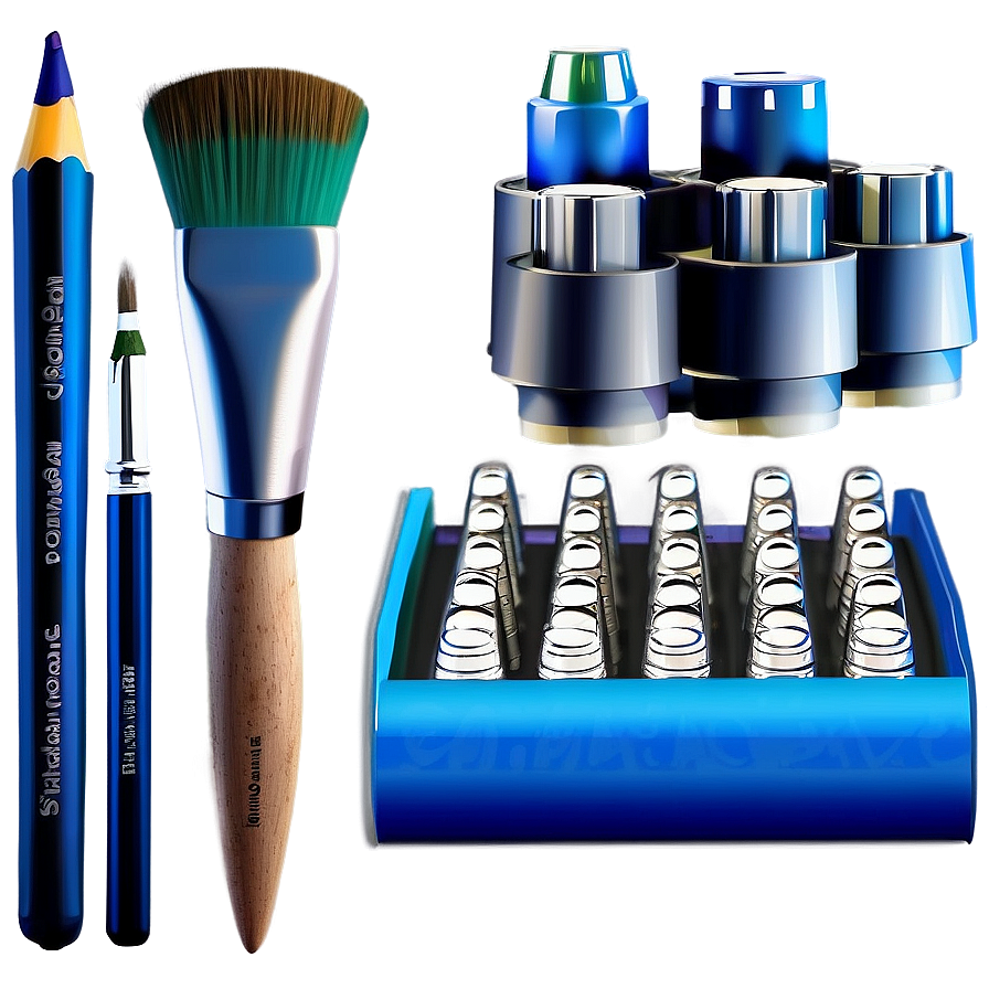 Digital Art Studio Tools Png Kjd10 PNG Image