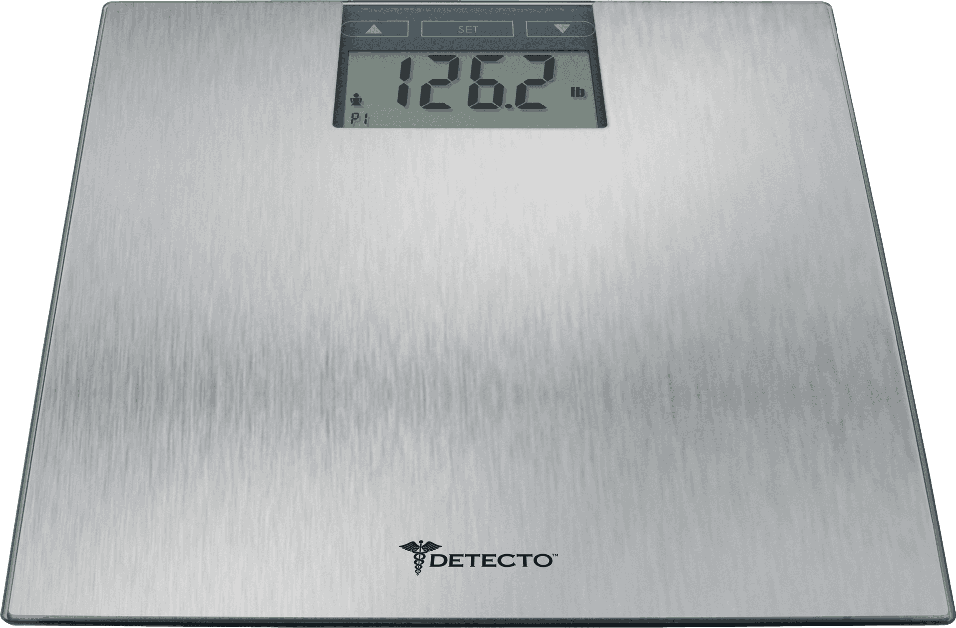 Digital Bathroom Scale Displaying Weight PNG Image