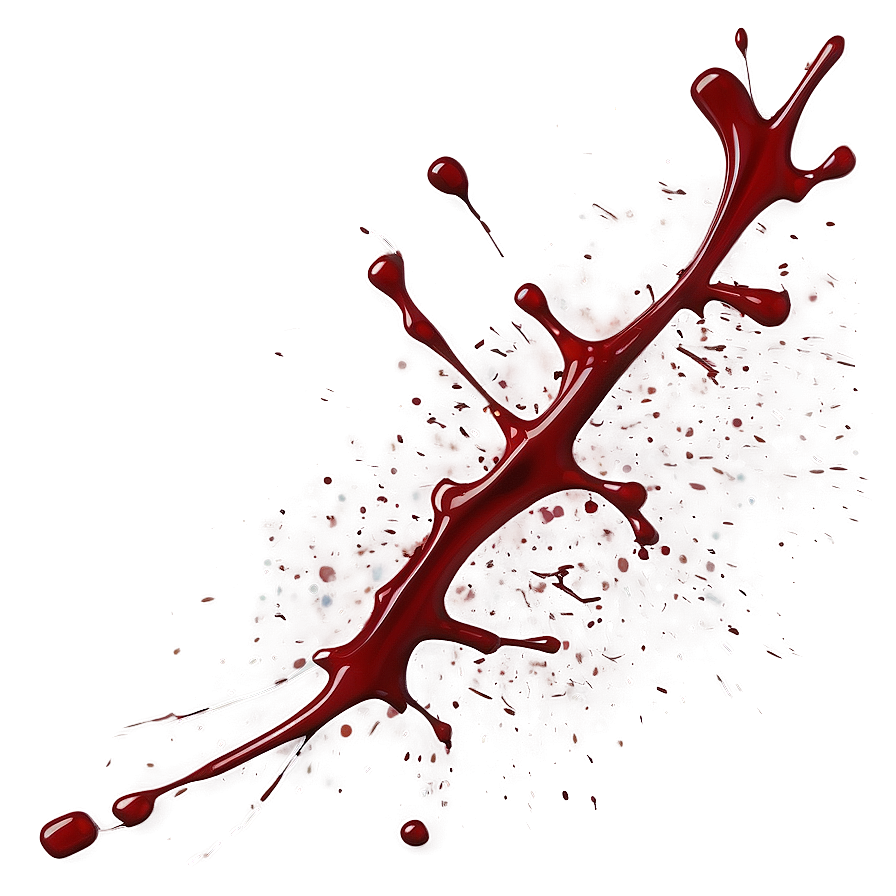 Digital Blood Splatter Art Png Fwi PNG Image