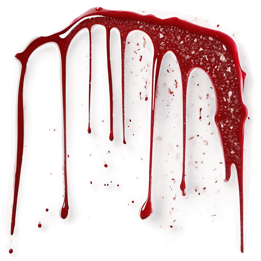 Digital Blood Splatter Art Png Ppf43 PNG Image