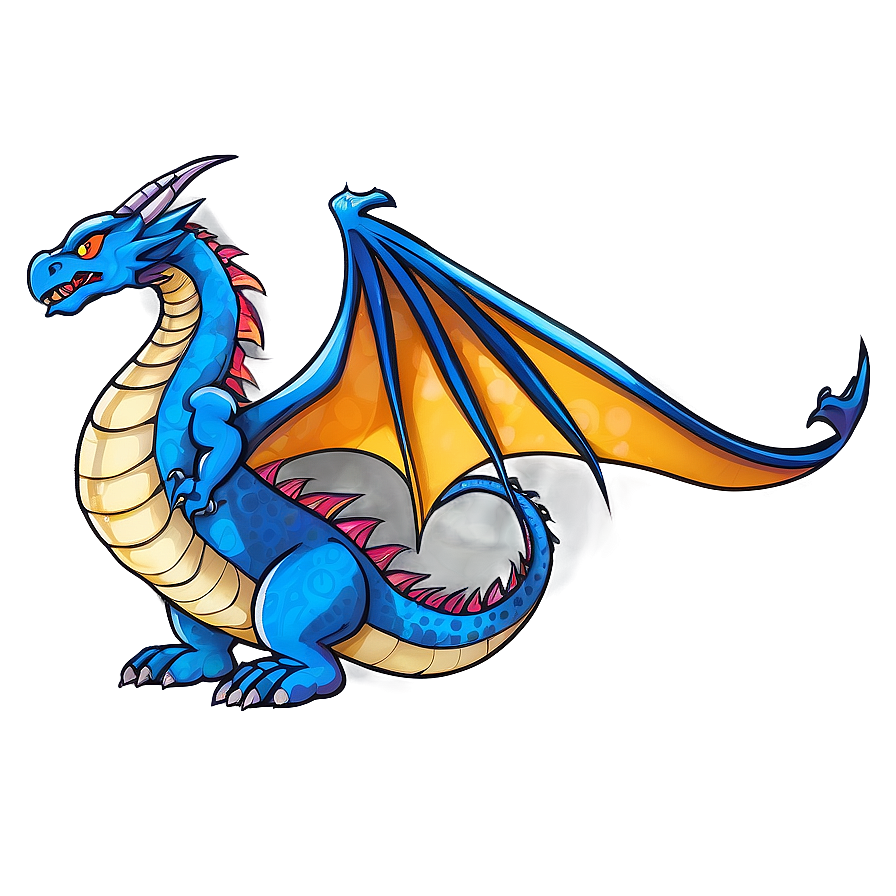 Digital Blue Dragon Artwork Png 28 PNG Image