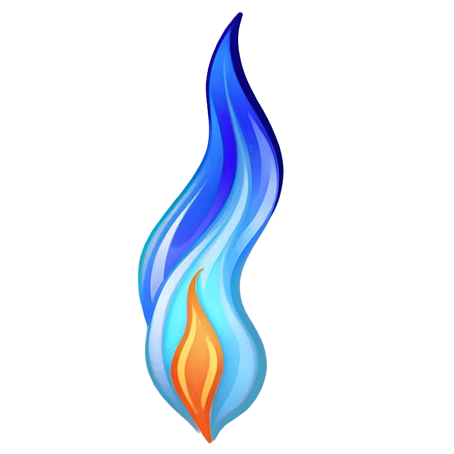 Digital Blue Flame Creation Png 06202024 PNG Image