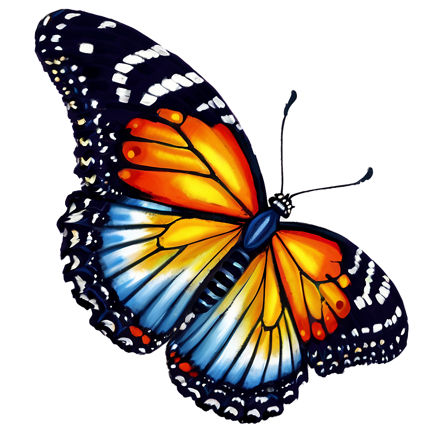 Digital Butterfly Png Wcu63 PNG Image