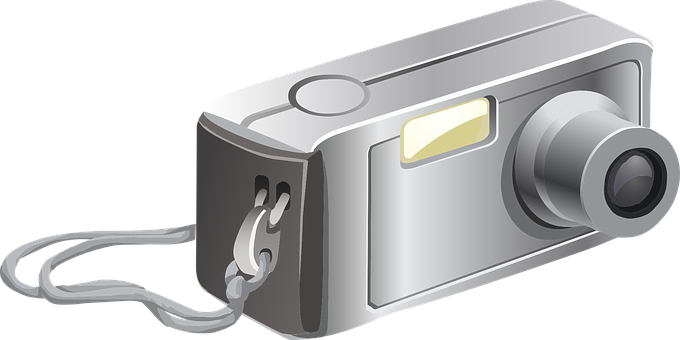 Digital Camera Illustration PNG Image