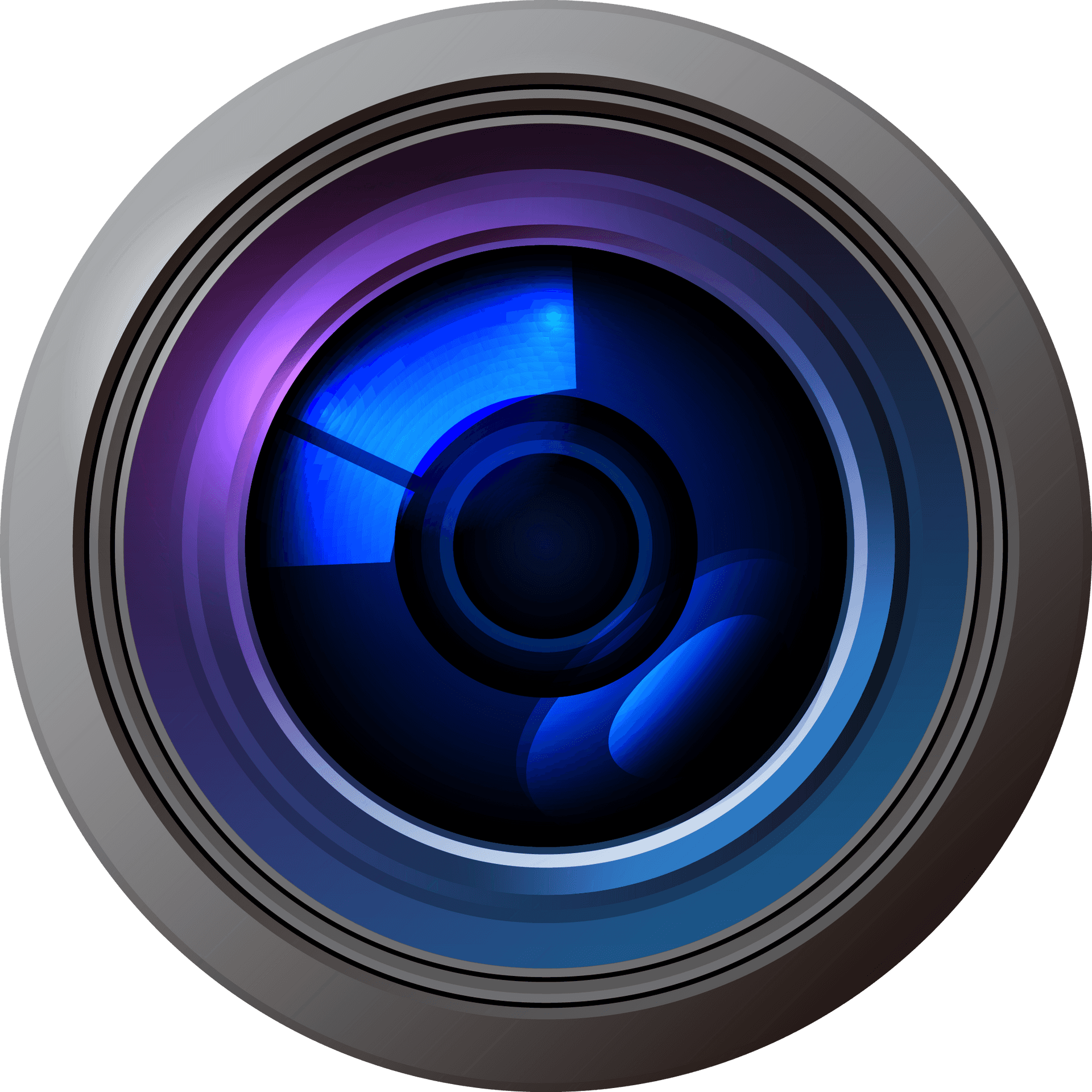 Digital Camera Lens Vector Illustration PNG Image