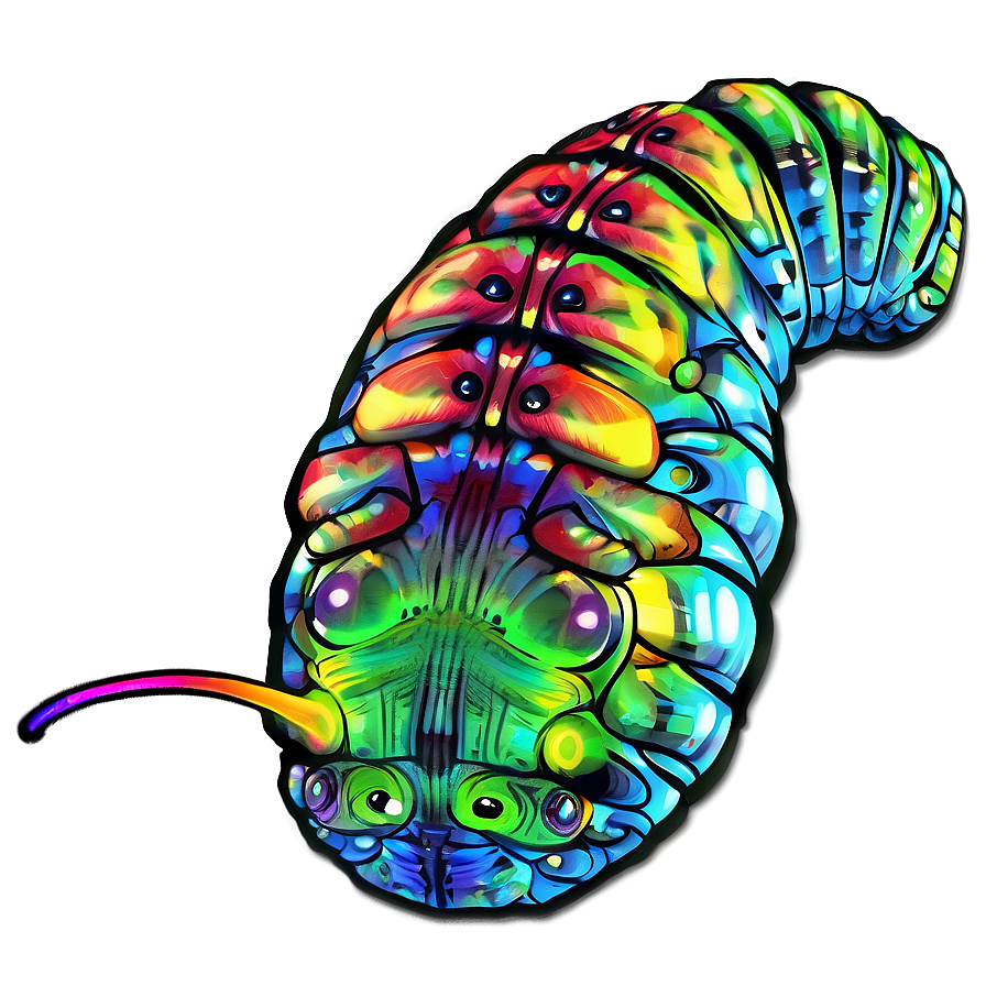 Digital Caterpillar Graphic Png 05232024 PNG Image