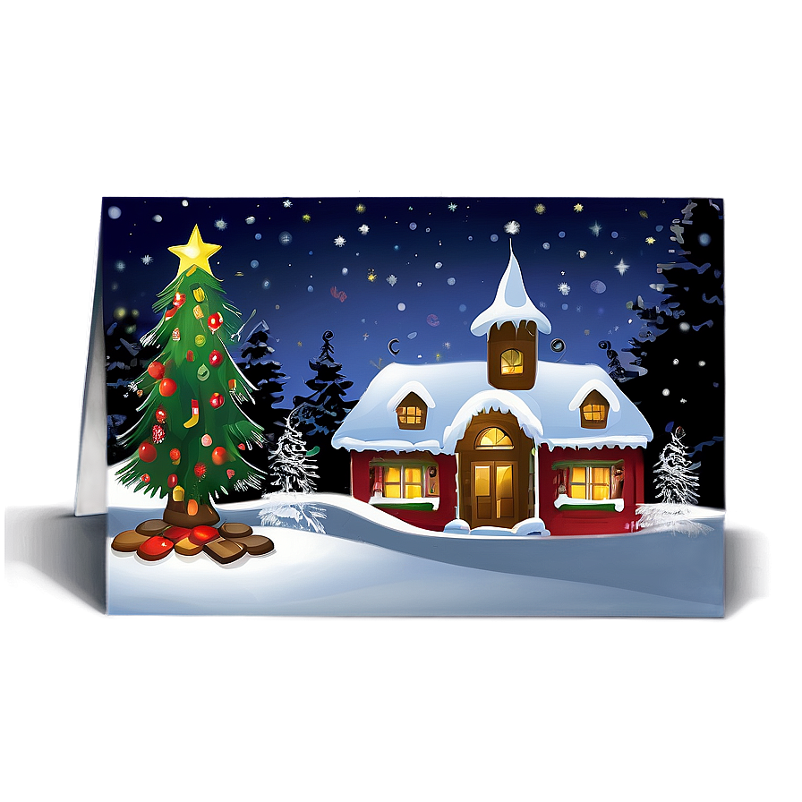 Digital Christmas Card Png 06122024 PNG Image