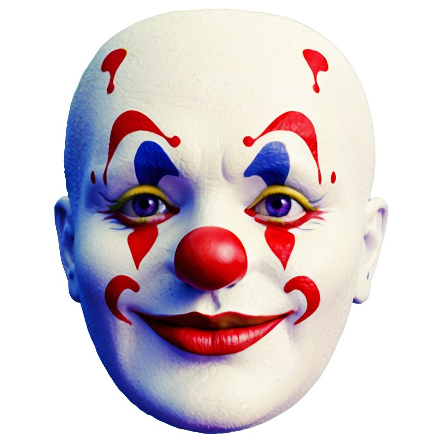 Digital Clown Face Image Png Pfr PNG Image