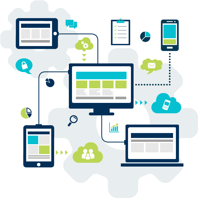 Digital Connectivityand Cloud Computing Concept PNG Image