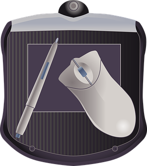 Digital Drawing Tabletand Stylus PNG Image