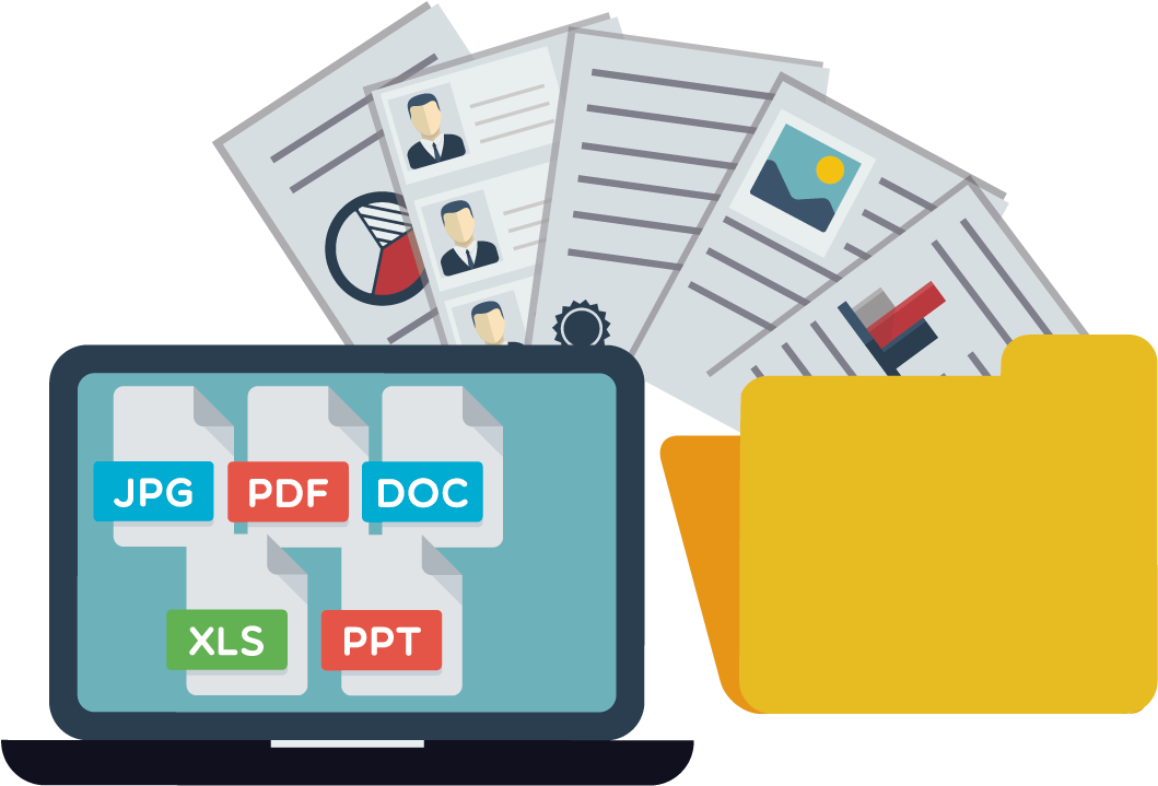 Digital File Formatsand Data Management PNG Image